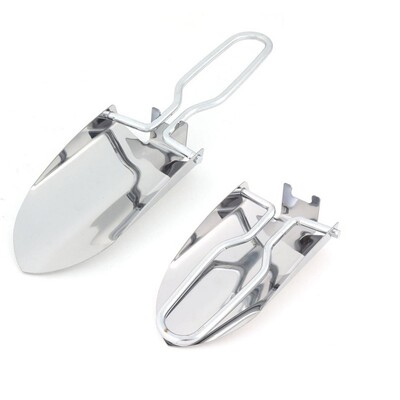 Mini lopată pliabilă de grădină, lopeți de camping în aer liber, instrument de săpat, lopată portabilă de exterior din oțel inoxidabil, instrumente de săpat pentru grădină