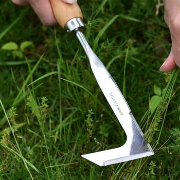 Πολυλειτουργικό ράφι Weeder Crevice Weeding Tool από ανοξείδωτο χάλυβα Garden Lawn Weeder Beech Handle Gardening Tool