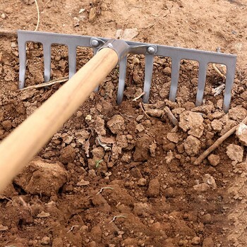 Weeding Hoe Rake Agricultural Farm Hand Tools Turning The Ground Loose Soil Artifact Nail Rake Εργαλείο κηπουρικής