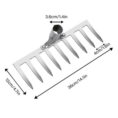 Ravėjimo kaplių grėblys Žemės ūkio rankiniai įrankiai Žemės tekinimas Purios žemės dirbinys Nagų grėblys Sodo priedai