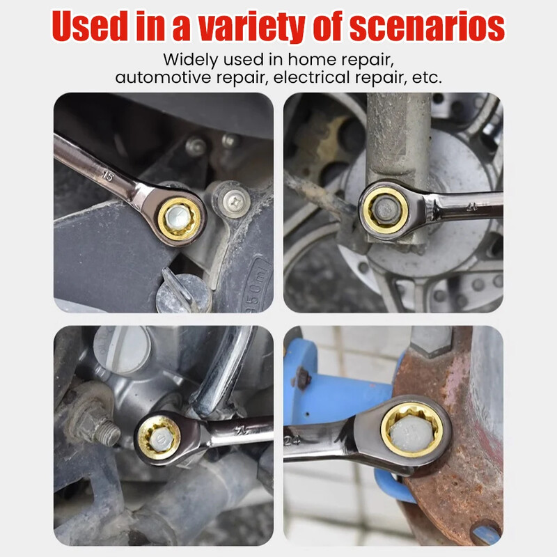1 tk multifunktsionaalne mutrivõti Paindlik kuldne põrkvõtmed Pöördemomendi universaalsed mutrivõtmed autoremonditööriistadele Meetriline käsitööriist 6-15 mm