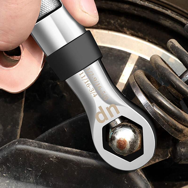 Cheie universală 23 în 1 set de chei clichete cheie reglabilă 7-19 mm cheie CR-V unelte multifuncționale flexibile unealtă de mână pentru reparații auto