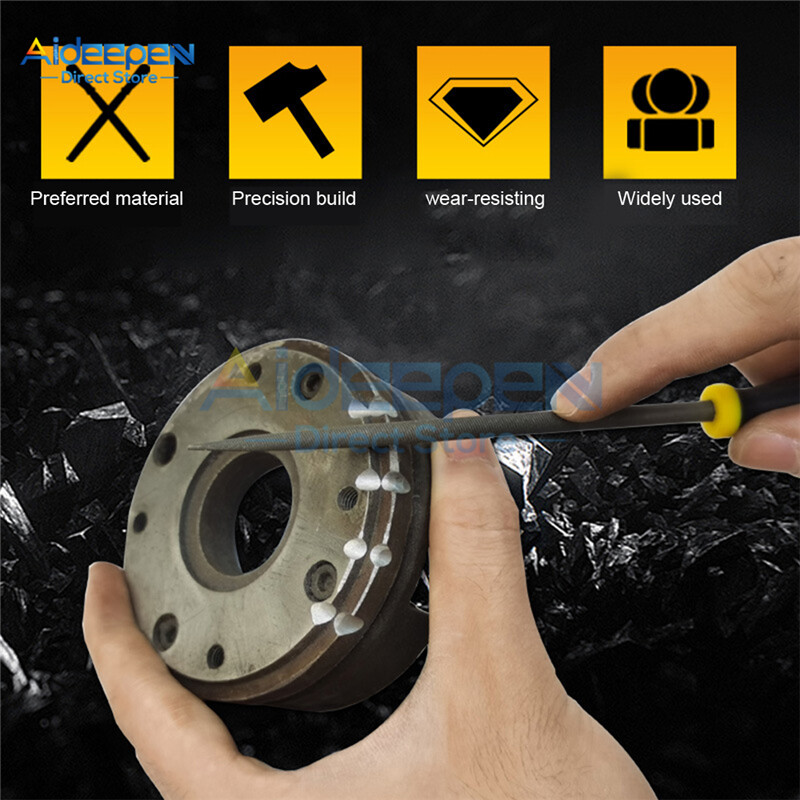 10 tk 3x140 mm nõelaviilide komplekt Käsitööriistad juveliirile puidu nikerdamiseks käsitöö metallist klaasist kivist roostevaba terase poleerimiseks nikerdamiseks