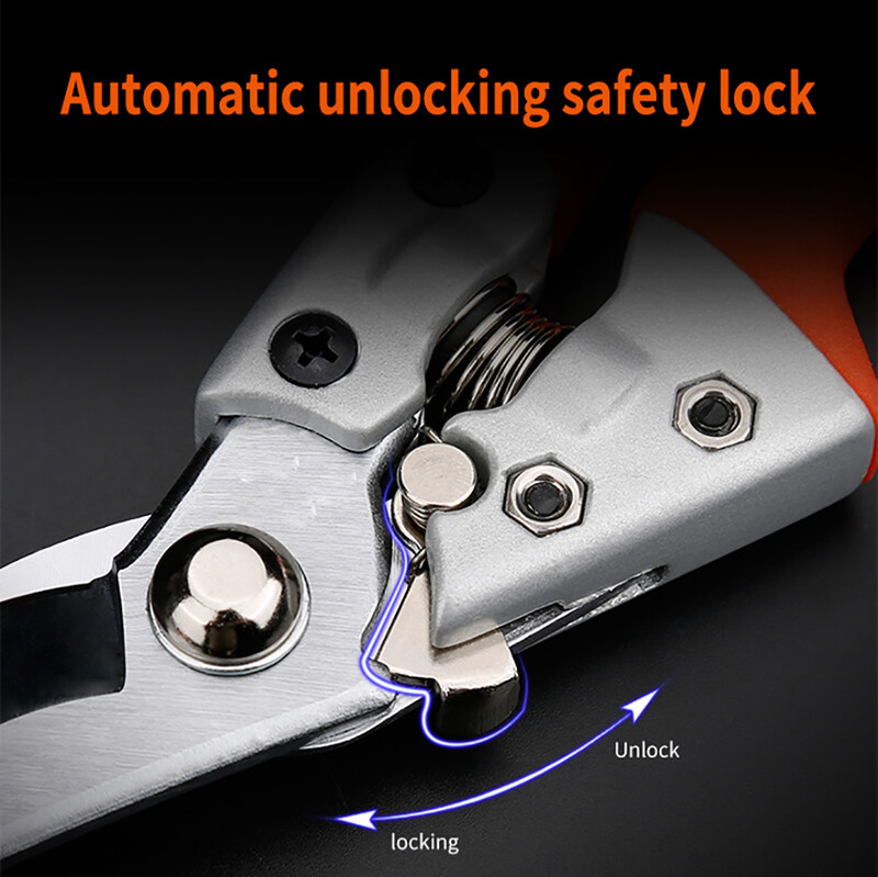 Foarfecă de grădinărit anti-alunecare Altoire Foarfecă de tăiere de mână din oțel inoxidabil Instrumente de tăiere a pomilor fructiferi Tocatoare pentru bonsai GT001