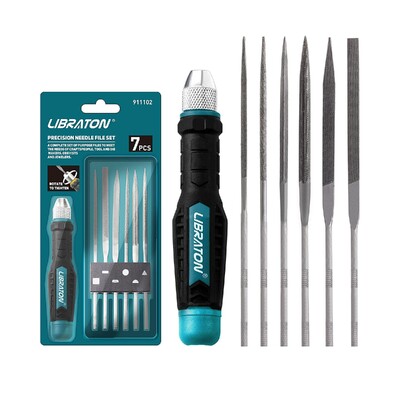 Libraton 6 buc Set pile cu ac Pile mici interschimbabile Pile mini Pile din lemn Set Pile metalice Pile din otel cu maner