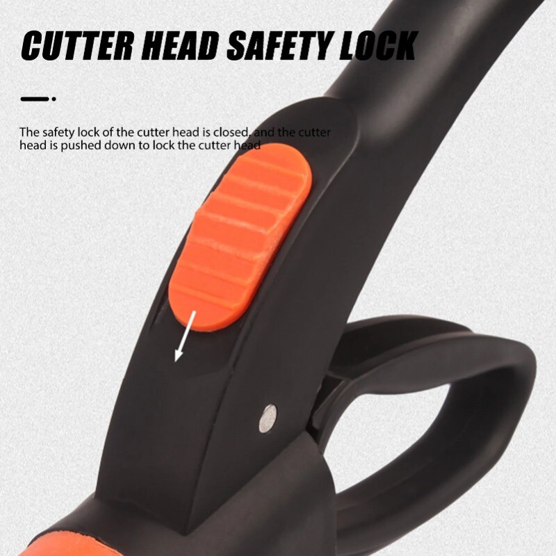 Sodo žirklės Vejos sodo pjovimo žirklės su 360 laipsnių besisukančia pjovimo galvute Sodo žolės žirklės kraštams pjauti