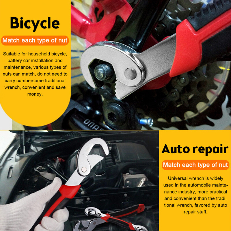 9-32 mm universaalne mutrivõti tööriist Reguleeritav universaalne mitmefunktsiooniline kaasaskantav pöördemomendi põrkega õlifiltri avamisvõti käsitööriistad