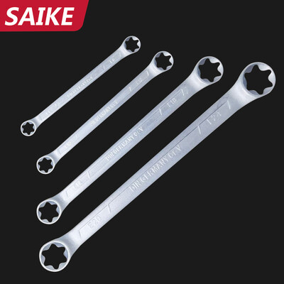 Set chei cutie E Cheie hexagonală dublu E Cr-Mo Set chei Pentalobe E-Torx Cheie dublă cu clichet Instrumente pentru garaj auto