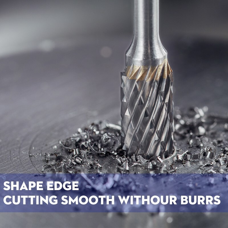 XCAN viilid 1 tk 6 mm varrega karbiidist topeltlõigatud pöördviil 10 mm läbimõõduga pöördviil Dremeli pöörlevate tööriistade abrasiivtööriistade jaoks