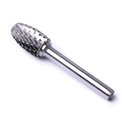 1p 1/4" 6mm vars 12mm läbimõõduga volframkarbiidist pöörlev viil Topeltlõigatud pöörlev puur 8mm-32mm tera pikkus Dremeli pöörlev tööriist