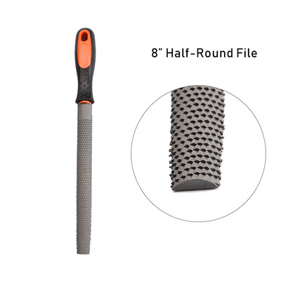 Pile de 8 inchi pentru lemn cu dinți grosolan Pila pentru prelucrarea lemnului Pilă rotundă plată semi-rotunda