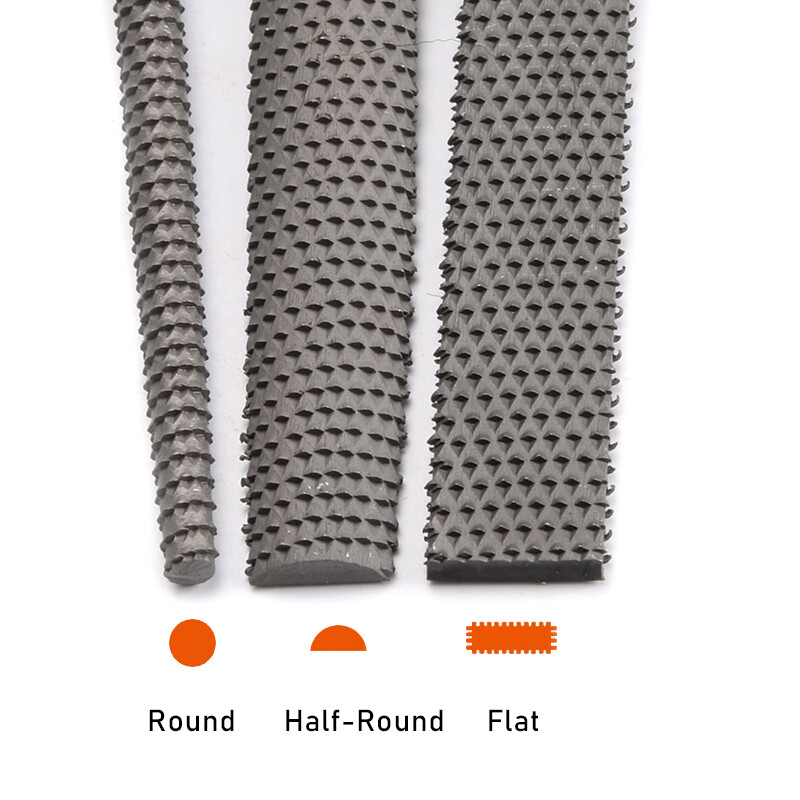 Pile de 8 inchi pentru lemn cu dinți grosolan Pila pentru prelucrarea lemnului Pilă rotundă plată semi-rotunda