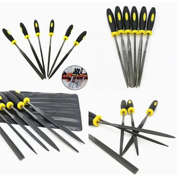 5τμχ /1σετ 140/160mm Mini Metal Rasp Needle Files Σετ ξυλογλυπτικά εργαλεία για λιμάρισμα βελόνας από χάλυβα Rasp Ξυλουργική λίμα χειρός