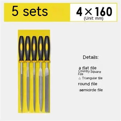 5 tk / 1 komplekt 140/160 mm mini metallist rasp-nõelaviilid Puidu nikerdustööriistad terasest raspnõela viilimiseks Puidutöötlemise käsiviilitööriist