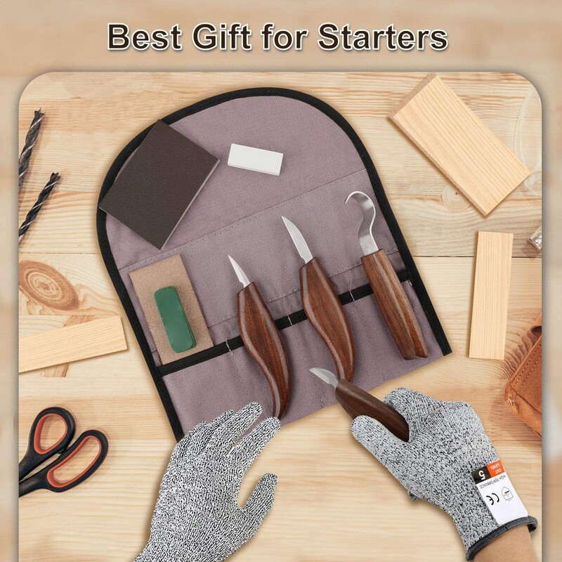 Puidunikerdustööriistade komplekt peitel Puidulõikuri Käsitööriistade komplekt Puidunikerdusnuga DIY Koorimine Puunikerdamine