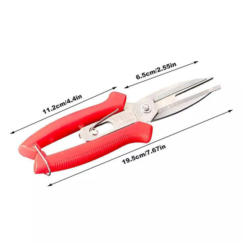 Dviejų kraštų obuolių skynimo žirklės, dvigubos burnos plonos vaisių skynimo žirklės, kivių kriaušių lupimo žirklės, sodo rankinis įrankis