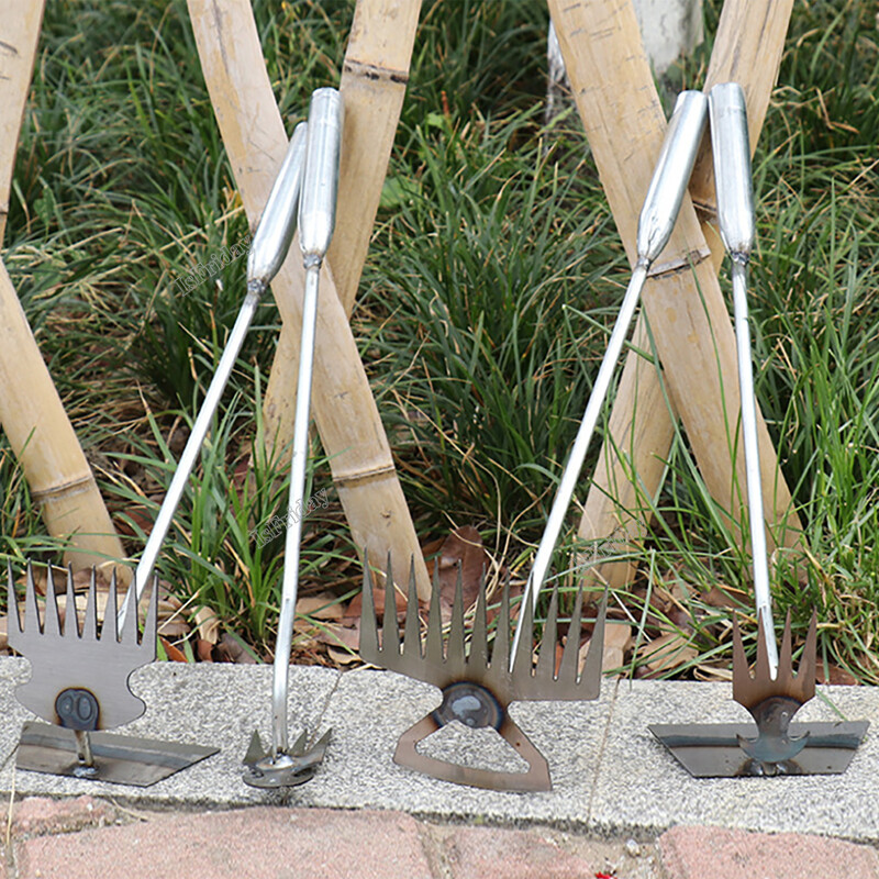 Artefaktide väljajuurimise tööriist umbrohutõrjevahend mitme labidaga umbrohu tõmbamine kõblad Põllumajandustehnika umbrohukasvatustarbed aiatööriistad