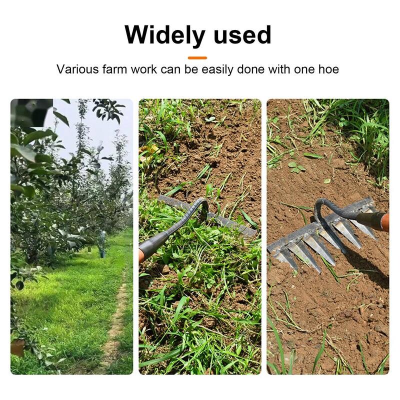 Vrtlarska motika Grablje za plijevljenje Čelični alat za poljoprivredu Grabljenje Razina rahljenje tla Drljača Čišćenje lišća Poljoprivredni alat za plijevljenje