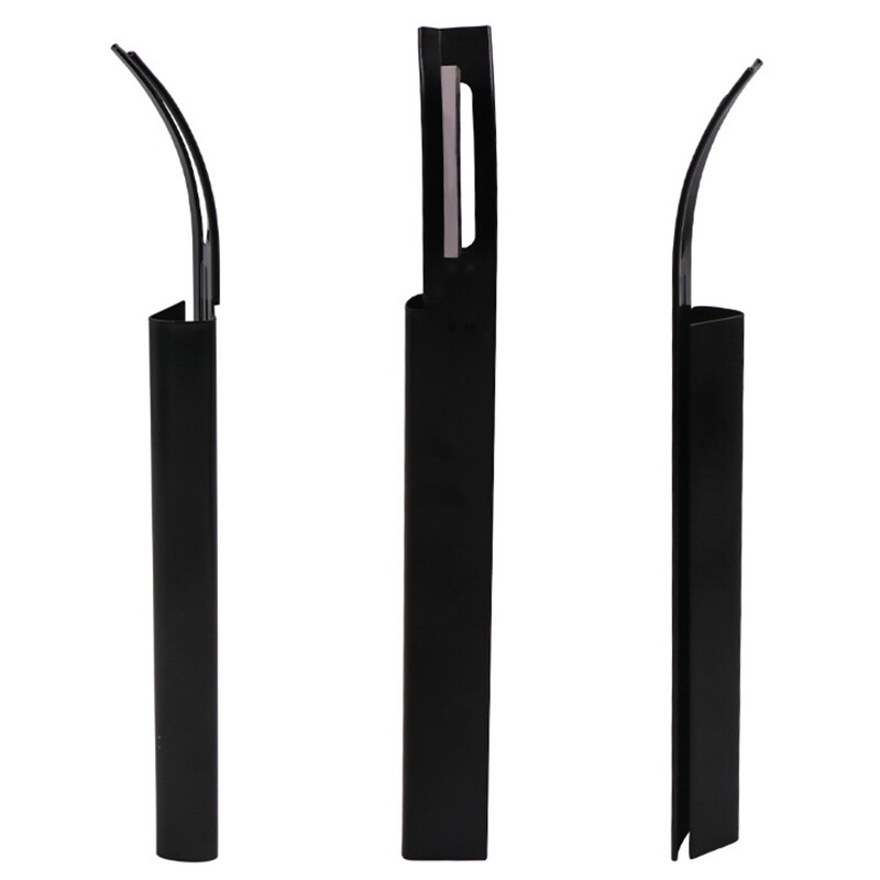 Must/hõbedane nahast suusatamisnuga tööriist 3 tk teraga Terasest kaarekujulised õhendamisnoad DIY käsitsi valmistatud nahast trimmimise tööriistad