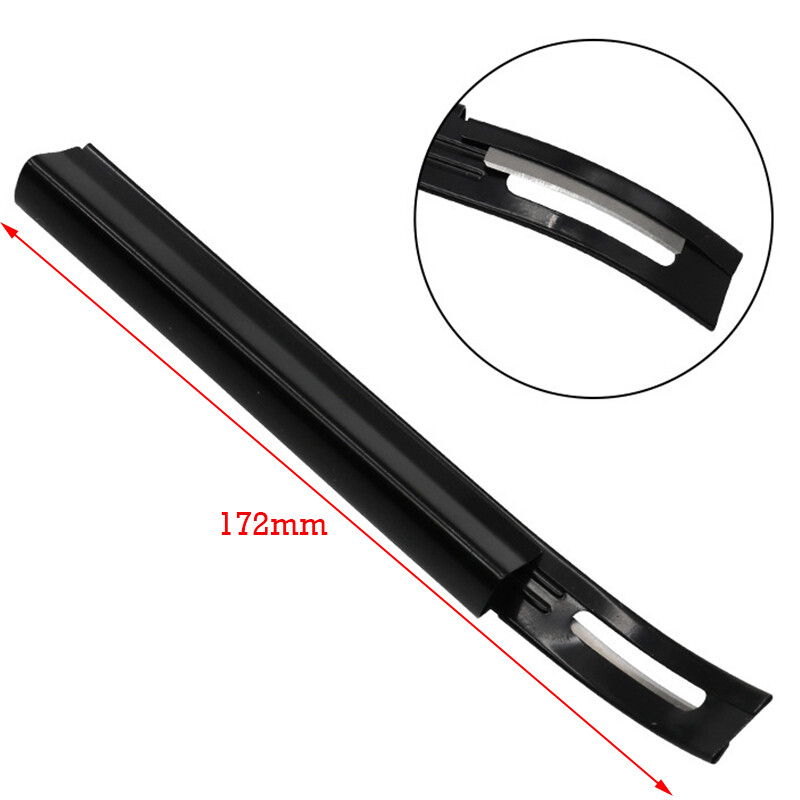 Must/hõbedane nahast suusatamisnuga tööriist 3 tk teraga Terasest kaarekujulised õhendamisnoad DIY käsitsi valmistatud nahast trimmimise tööriistad