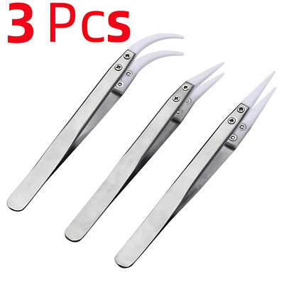 Keraamilised pintsetid kuumakindlad mittejuhtivad roostevabast terasest korpused multifunktsionaalsed käsitööriistade komplektid tööstuslikud pintsetid