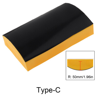 Rankinis šlifavimo poliravimo blokas Šlifavimo blokas kelių formų kontūrinis šlifavimo blokas, skirtas smėlio medienos baldams / namų amatai