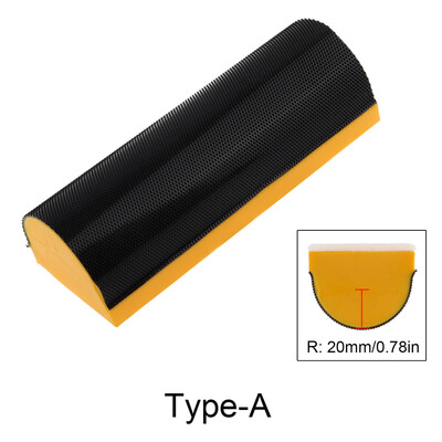 Rankinis šlifavimo poliravimo blokas Šlifavimo blokas kelių formų kontūrinis šlifavimo blokas, skirtas smėlio medienos baldams / namų amatai