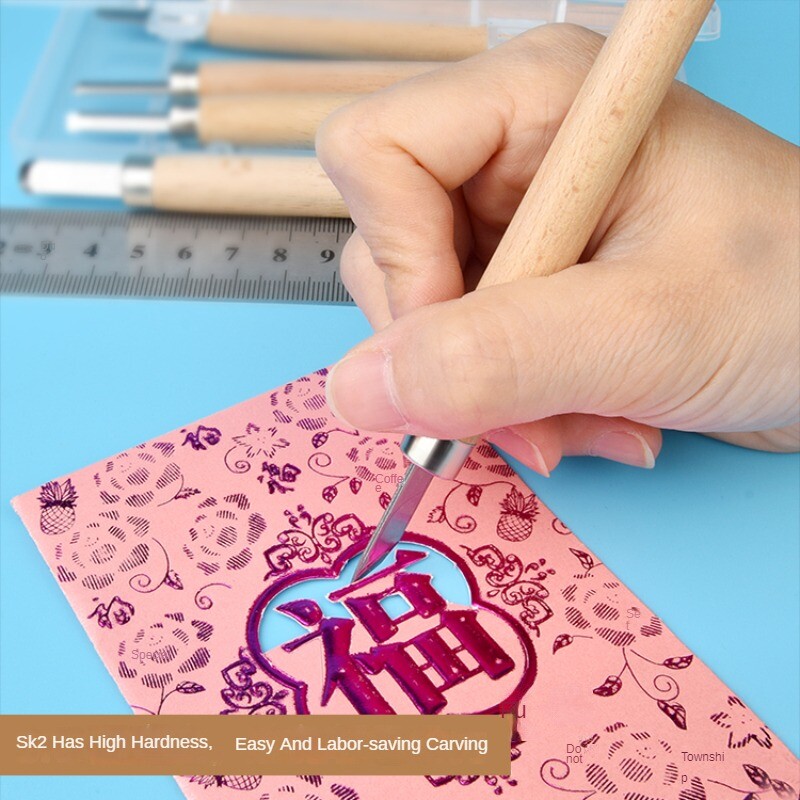 3-12 tk Puidu nikerdamiseks peitli nugade käsitööriistade komplekt põhilisteks üksikasjalikeks nikerdustöödeks puidutöötlejate jaoks.