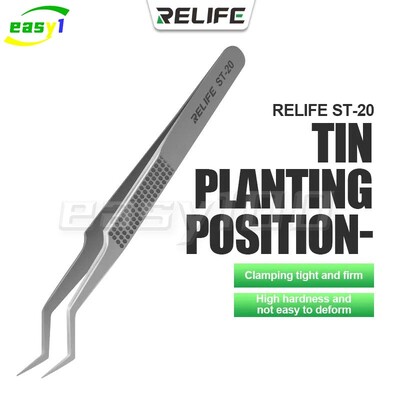 RELIFE ST-20 Chip Positioning Tweezers High Precision Flying Line Super Hard Tweezer για συγκόλληση και μικροεπισκευή τσιπ IC