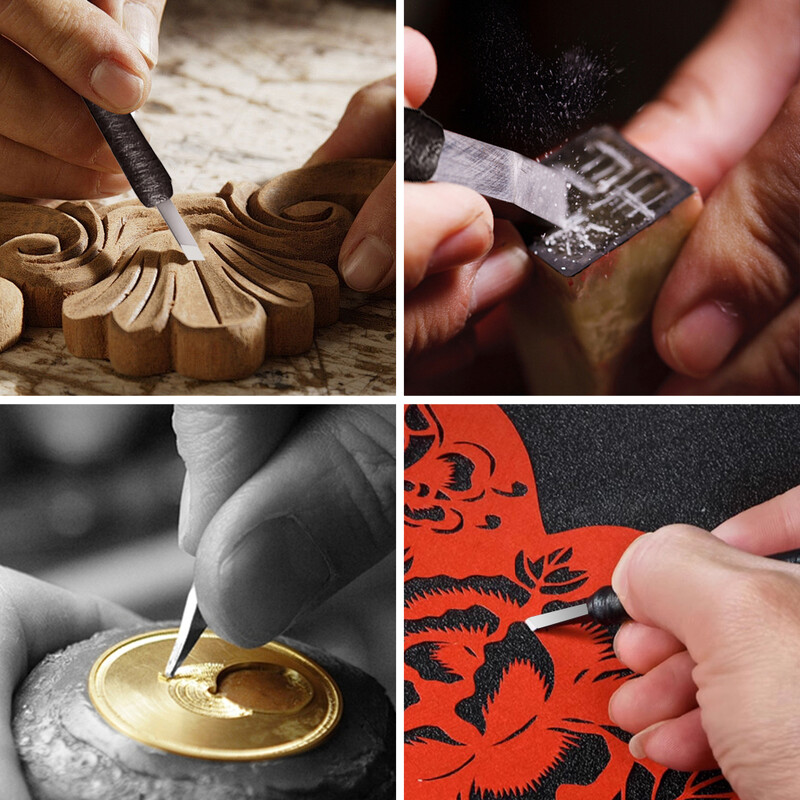 Profesionalus 10 vnt volframo plieno akmens drožybos rinkinys rankinių įrankių rinkinys kaltas medžio apdirbimo graviravimo pjovimo peilis akmens sandarinimui