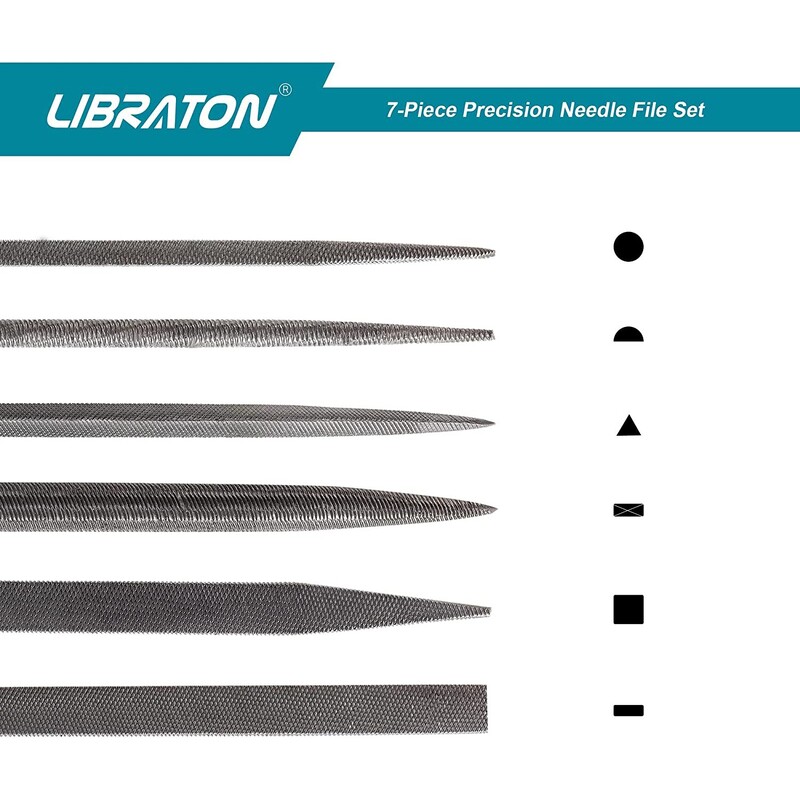 Libraton 6 buc Set pile cu ac Pile mici interschimbabile Pile mini Pile din lemn Set Pile metalice Pile din otel cu maner