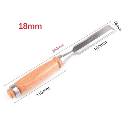 Puidu nikerdamiseks peitel puidu käepide 6/12/18/24 mm puidutöötlemine nikerdamiseks käsitsi peitel DIY tööriistakomplekt terasest tera puidust skulptuur lame peitel