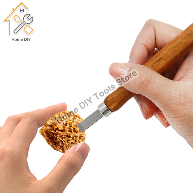 12tk/komplekt Puidukäepide Puidunikerduspeitel skalpellitööriistade komplekt Lõikur Puidunikerdusnugade komplekt Käsitööriistade komplekt