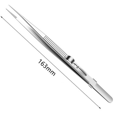 Τσιμπιδάκια ακριβείας από ανοξείδωτο χάλυβα Ρυθμιζόμενη κλειδαριά ολίσθησης Αντιστατικό κόσμημα φρυδιών χειροτεχνίας για εργαλεία επισκευής ηλεκτρονικών εξαρτημάτων