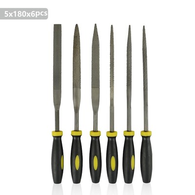 XCAN 6 tükki metallviil Rasp Teemantnõela viilikomplekt Ehete parandustööriist Puidu lihvimine Käsiviil Tööriistad 3x140 4x160 5x180mm
