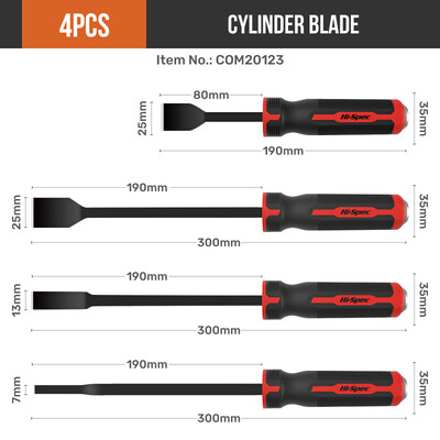 Hi-spec 1/4 tk silindri puhastustera Silindri labidas Puhastusvahendid Mootori silindrite puhastamiseks Süsinikterasest silindri tera