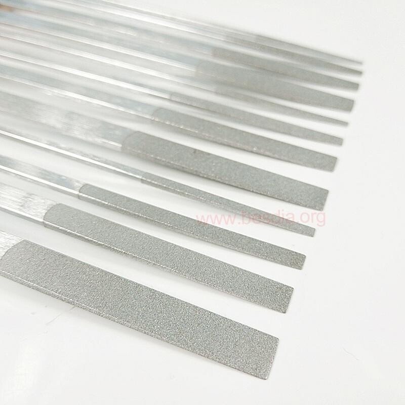 Deimantinių poliravimo dildelių rinkinys 12vnt. CF-400 itin plonas plokščios formos dildė, pasidaryk pats, rankiniai įrankiai 180 mm grūdėtumas 150# 200# 400# metalui keramika