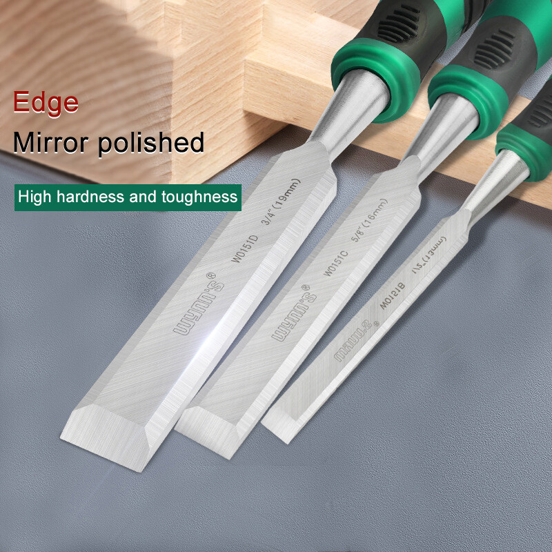 WYN`Si puidutöötlemispeitlid 65# mangaanterasest, kaldus servaga tera, pöögipuust käepidemetega puidunikerduspeitlid, käsitööriistad