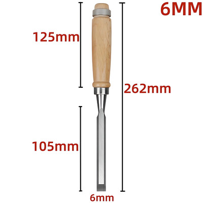 1/5 tk puidust peitlikomplekt Teravad kroom-vanaadiumiterasest puidunikerduspeitlid pöögist käepidemetega Ergonoomilised puidunikerdustööriistad