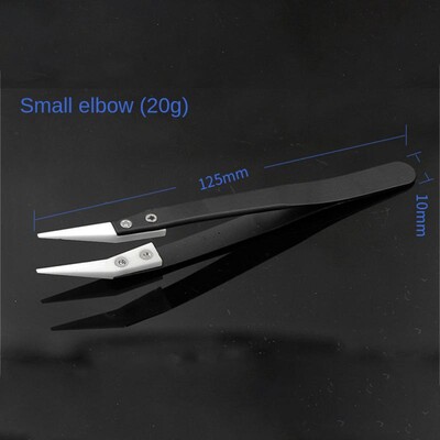3 vnt Keraminiai atvirkštiniai pincetai Nelaidūs antistatiniai karščiui atsparūs pincetai Mažai išlenktas / didelis lenktas / tiesus plieninis pincetas