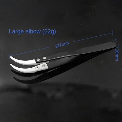 3 vnt Keraminiai atvirkštiniai pincetai Nelaidūs antistatiniai karščiui atsparūs pincetai Mažai išlenktas / didelis lenktas / tiesus plieninis pincetas