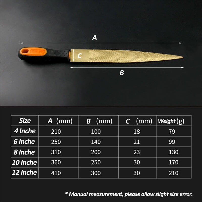 1 tk Puiduviil Puidutöötlemine Kuldne koonusjas rasp Bastard puidule nahast plastist käsitööriistad Kummist käepide koos tasuta riidest kattega