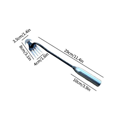 2-ühes Aia umbrohutise reha tööriistad Käsitsi umbrohu muru juurimise kühvel Mangaan Teras Kobestav pinnase kaevamine Põllumajandustööriist