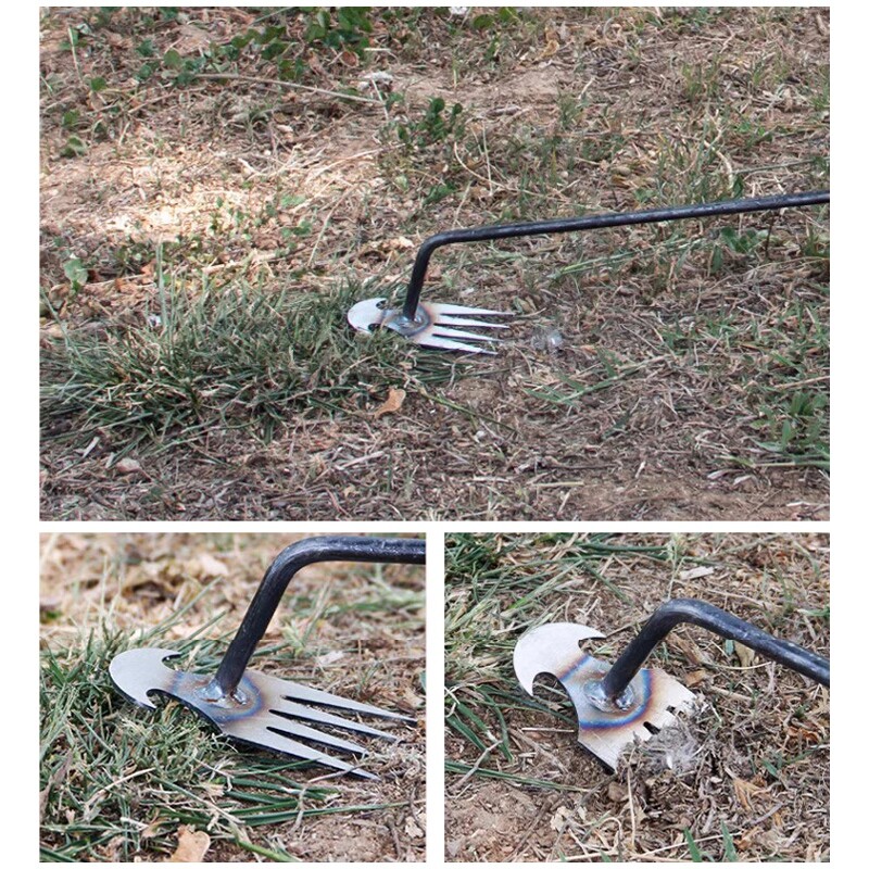 2-ühes Aia umbrohutise reha tööriistad Käsitsi umbrohu muru juurimise kühvel Mangaan Teras Kobestav pinnase kaevamine Põllumajandustööriist