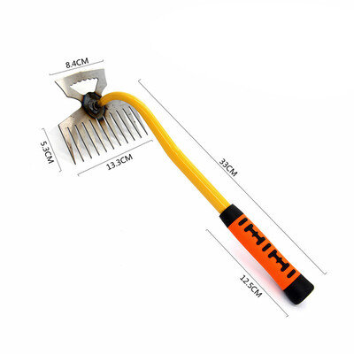 Instrument de dezrădăcinare a artefactelor de plivire Extractor de buruieni din oțel 11/4 dinți Instrument de îndepărtare manuală pentru unelte de grădină.