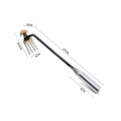 Instrument de dezrădăcinare a artefactelor de plivire Extractor de buruieni din oțel 11/4 dinți Instrument de îndepărtare manuală pentru unelte de grădină.
