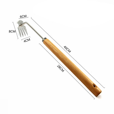 Instrument de dezrădăcinare a artefactelor de plivire Extractor de buruieni din oțel 11/4 dinți Instrument de îndepărtare manuală pentru unelte de grădină.