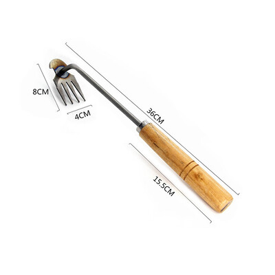 Instrument de dezrădăcinare a artefactelor de plivire Extractor de buruieni din oțel 11/4 dinți Instrument de îndepărtare manuală pentru unelte de grădină.