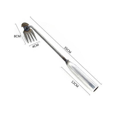 Instrument de dezrădăcinare a artefactelor de plivire Extractor de buruieni din oțel 11/4 dinți Instrument de îndepărtare manuală pentru unelte de grădină.