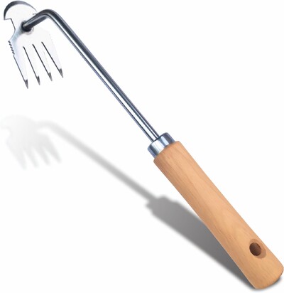 Novi alat za vađenje korova u vrtu od nehrđajućeg čelika Ručni ručni uređaj za plijevljenje za vađenje Uklanjanje korova u vrtu, dvorištu, farmi, višenamjensko uklanjanje korova